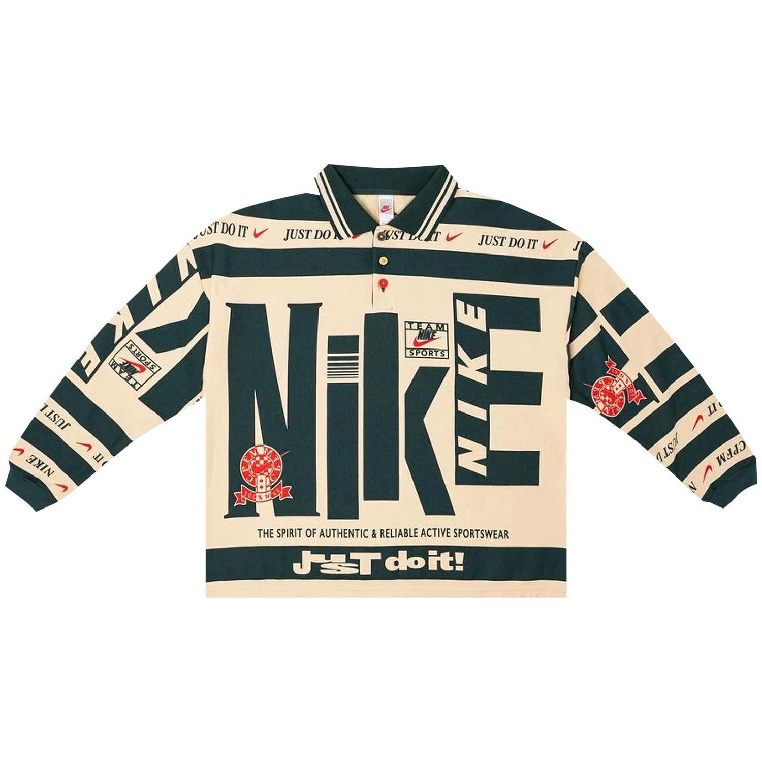 Polo tričko Nike Cactus Plant Flea Market Long-Sleeve Polo Béžová | CZ1195 397, 1