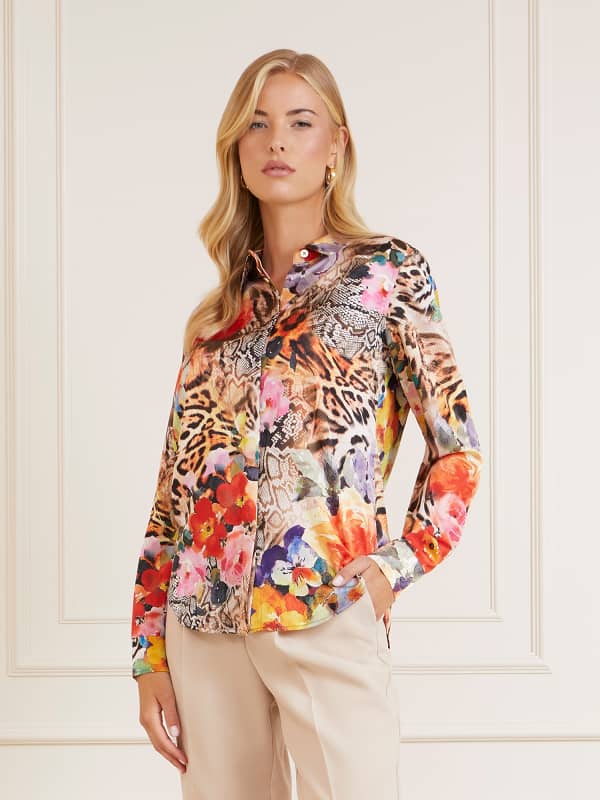 Košeľa GUESS Marciano All Over Print Shirt Rôznofarebný | 3BGH657099Z, 0