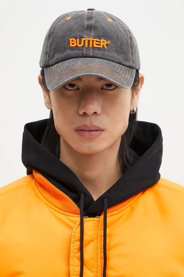 Šiltovka Butter Goods Six Panel Rounded Logo Baseball Cap Šedá | BG243807, 0