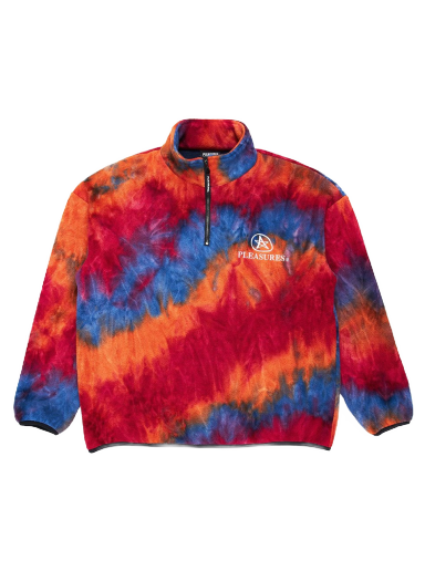 Mikina Pleasures Orange Caffeine Polar Fleece Quarter Zip Sweatshirt Rôznofarebný | P21F011