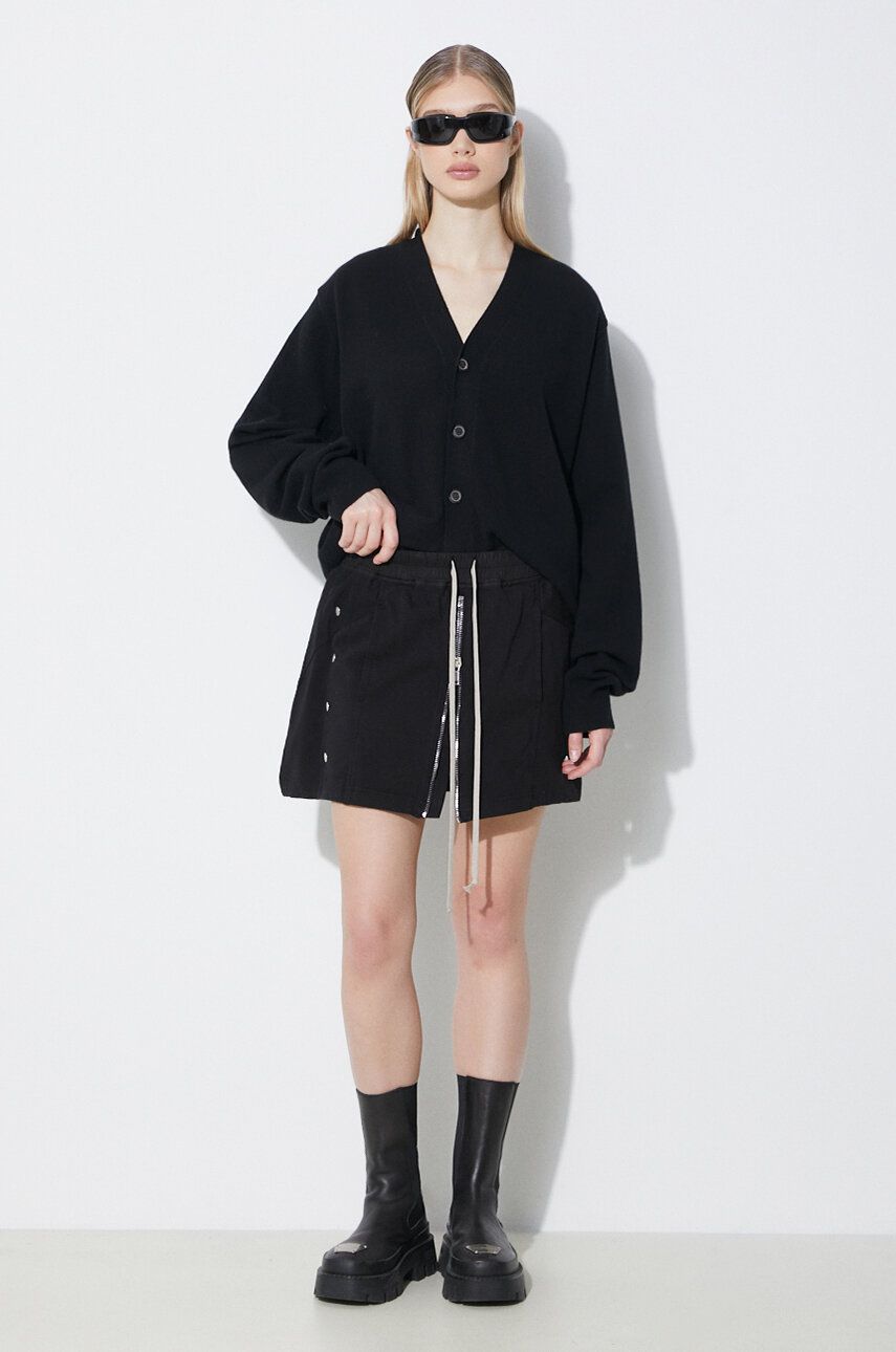 Sukňa Rick Owens Knit Skirt Babel Mini Čierna | DS01D1344.RIG.09, 1