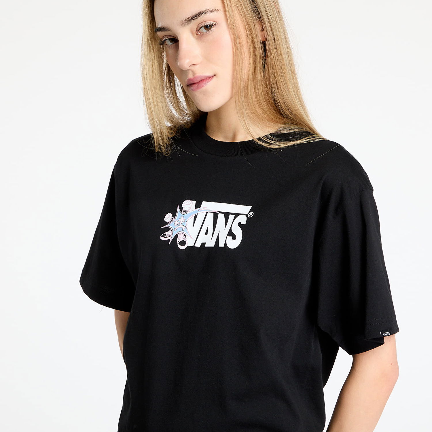 Tričko Vans Vans Vsuper Short Sleeve T-Shirt Čierna | VN000M5DBLK1, 1