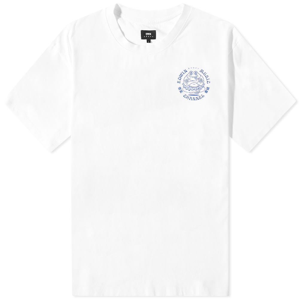 Tričko EDWIN Music Channel Tee Biela | I031131-267, 0