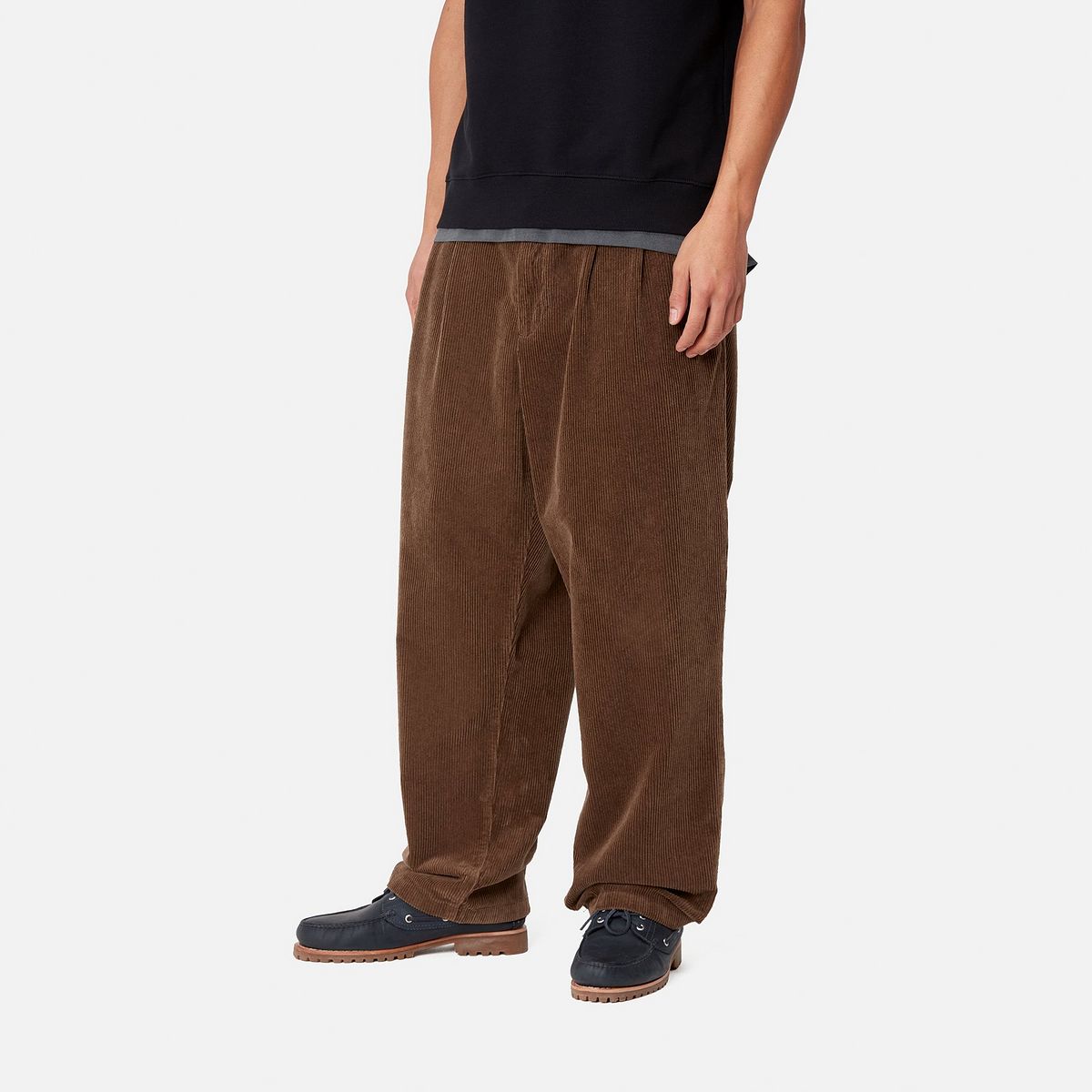 Nohavice Carhartt WIP Corduroy Relaxed Fit Pants Hnedá | I033757_9, 1