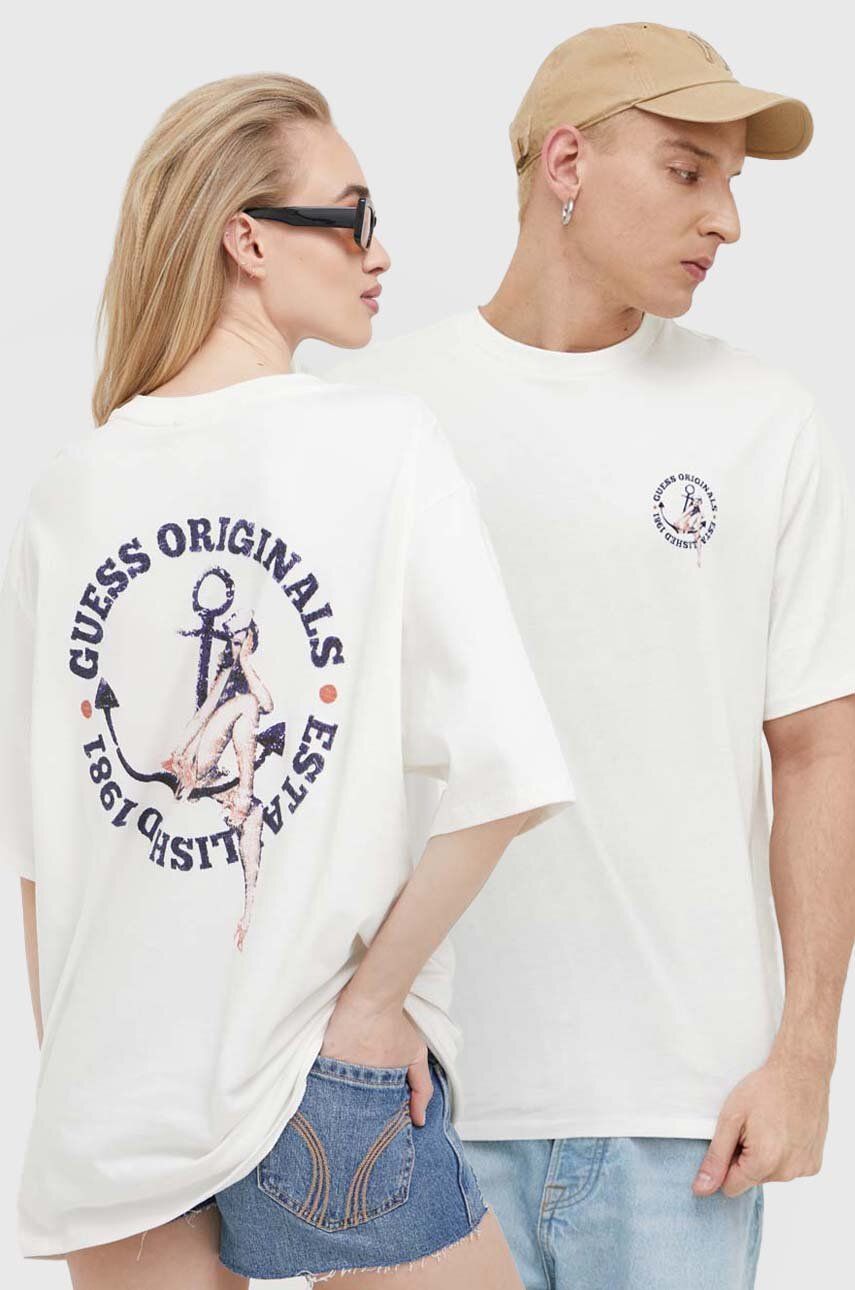 Tričko GUESS Eco Sailor Tee Béžová | M3GI24K9XF3, 0