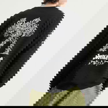 Tričko Brain Dead Brain Dead Skull Mech Long Sleeve T-Shirt, Size Large Čierna | BDF25T010O46-BLK, 3