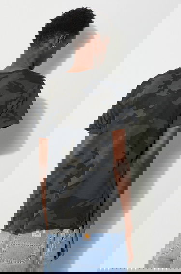 Tričko Alpha Industries Basic T-Shirt Camo Print Zelené | 100501C.125, 3