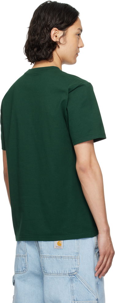 Tričko Carhartt WIP Short Sleeve University Script T-Shirt Zelené | I034852, 2