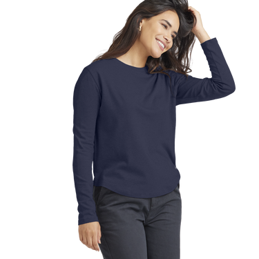 Tričko Allbirds Merino Wool Long Sleeve T-Shirt, Size XS Navy | A12115W, 2