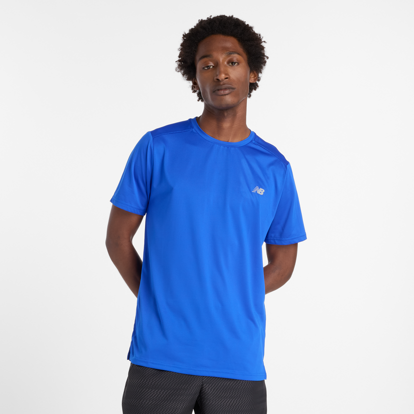 Tričko New Balance Men's T-Shirt MT41222 Modrá | NBMT41222BUM