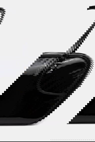 Kabelka Puma Shiny Patent Bowling Bag Čierna | 91428, 2