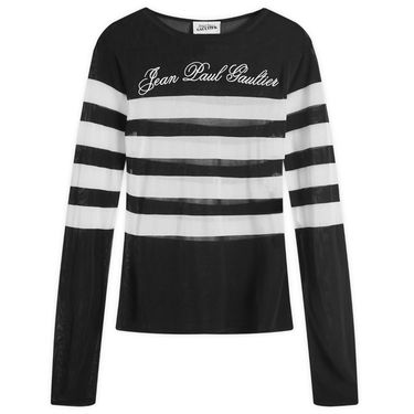 Sveter Jean Paul Gaultier Logo Knit Striped Sweater Čierna | 2430FTO219BM0750001, 0