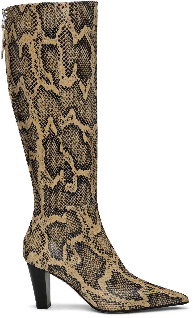 Oblečenie Aeyde Aeyde Cecilia Tall Boots Béžová | A11-KB-PECP75BL83-FW24-957-064, 0