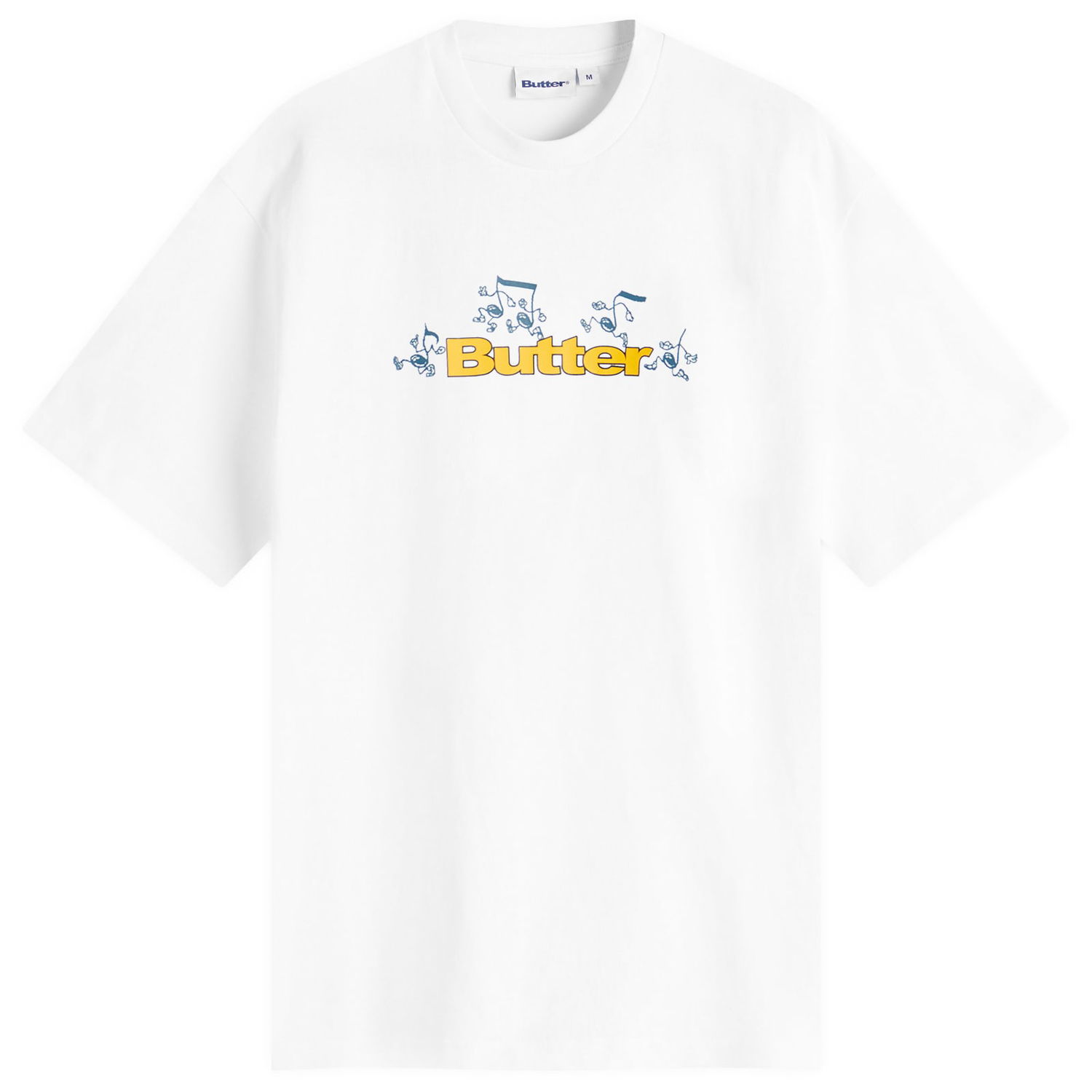 Tričko Butter Goods Tempo Logo Graphic T-Shirt Biela | BG252100-WHT, 0