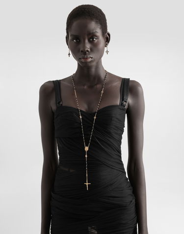 Náhrdelník Dolce & Gabbana Dolce & Gabbana Rosary-style Metal Necklace Onesize Čierna | WNR4C3W1111ZOO00, 1