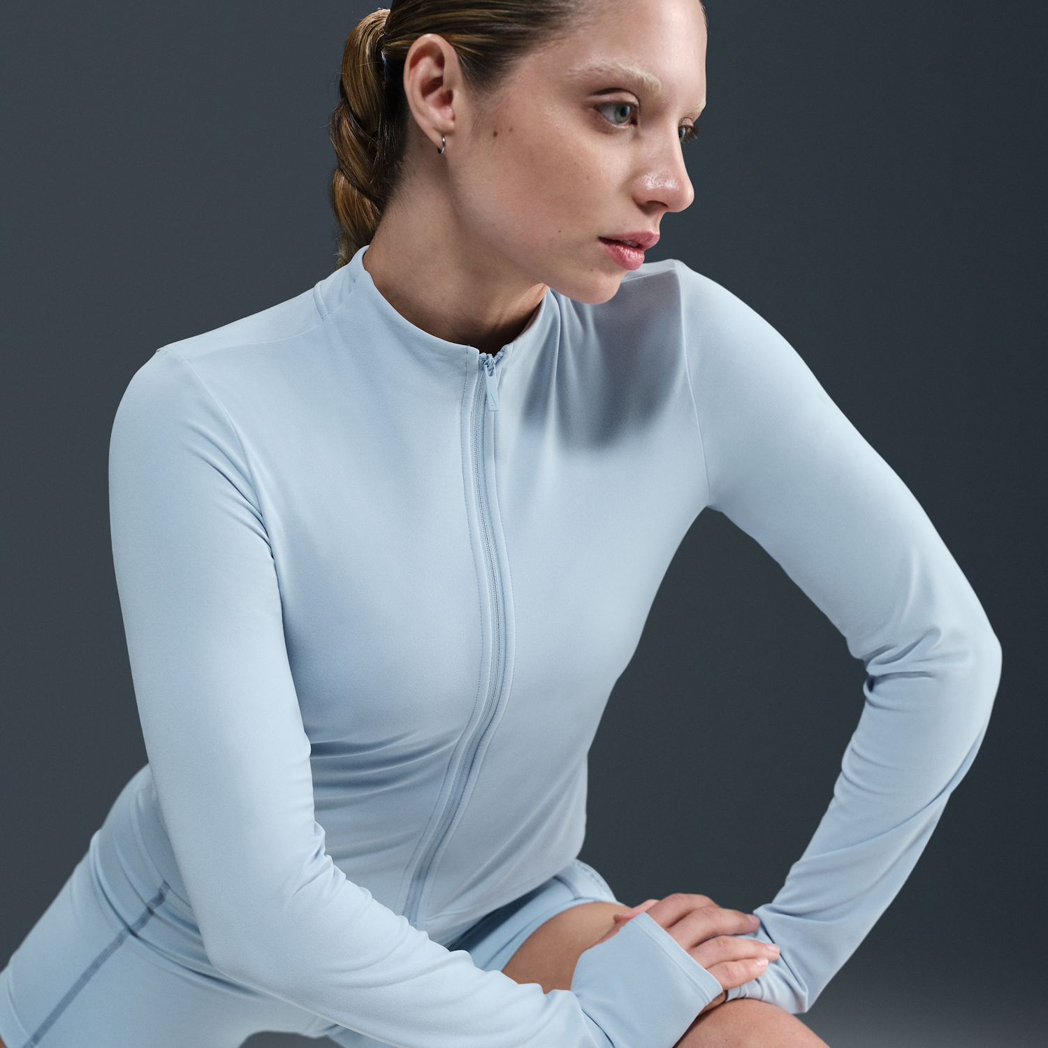 Súprava Nike Zenvy Dri-FIT Long Sleeve Full Zip Top Modrá | FV7423-440, 1