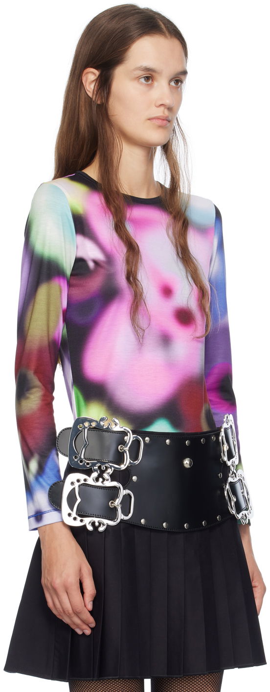 Opasok Chopova Lowena Airbrush Bear Long Sleeve T-Shirt Čierna | 2261, 1