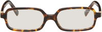 Miu Regard Tortoiseshell Square Blue Light Glasses