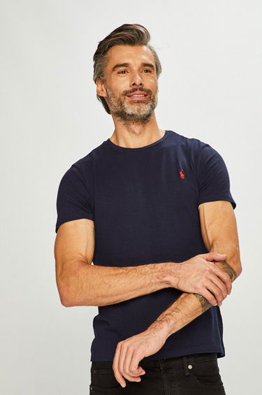 Tričko Polo by Ralph Lauren Custom Fit Tee Navy | 710680785004, 0