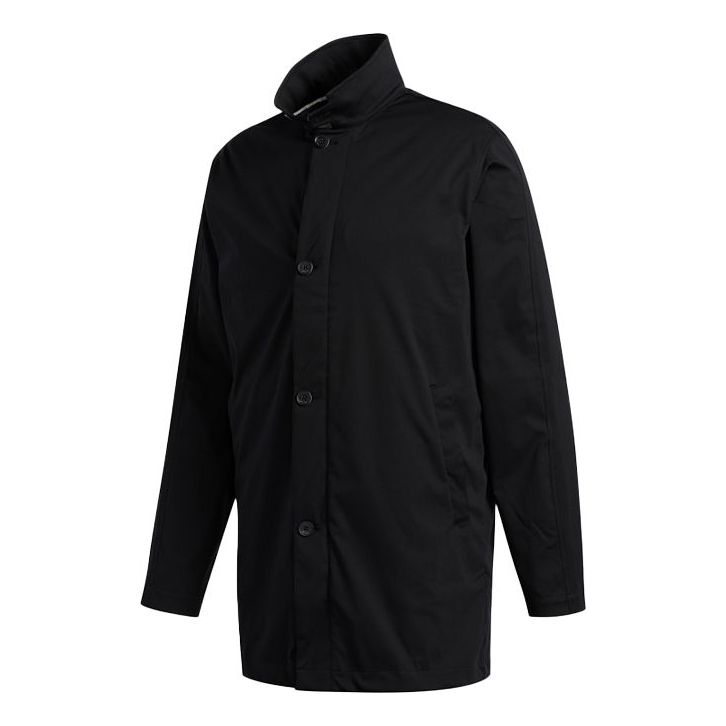 Trenčkot adidas Originals Stand Collar Golf Jacket Čierna | FS2521, 0