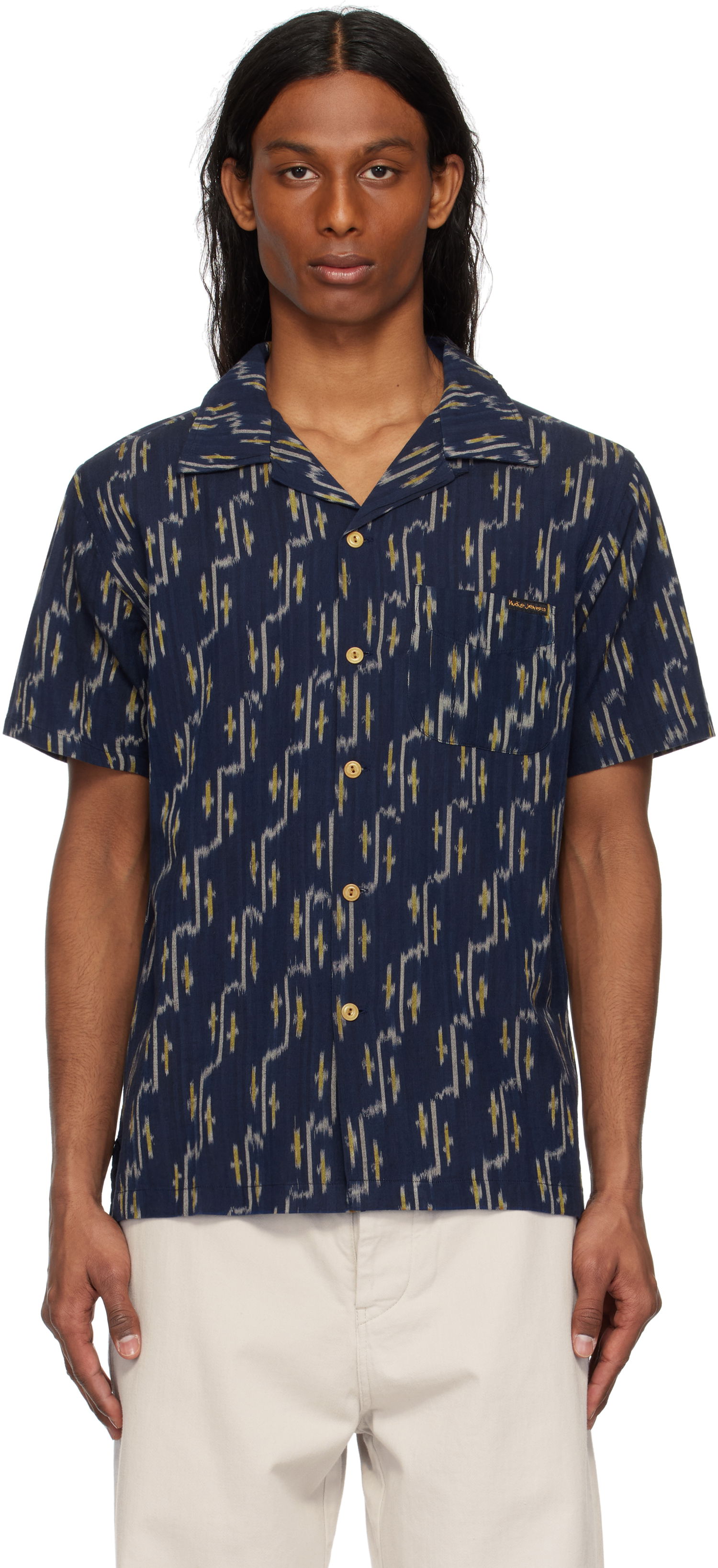 Košeľa Nudie Jeans Nudie Jeans Arvid Ikat Shirt undefined | 140879, 0