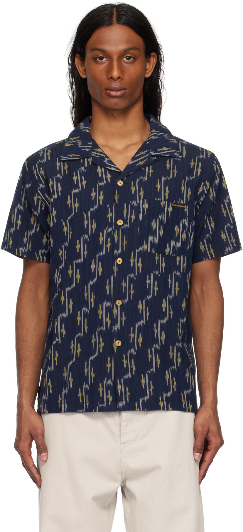 Košeľa Nudie Jeans Nudie Jeans Arvid Ikat Shirt undefined | 140879