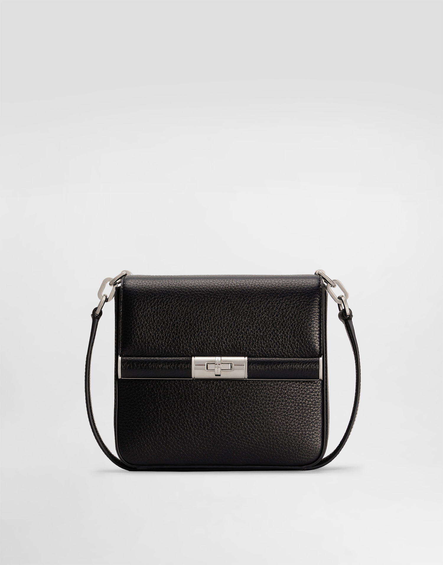 Taška cez rameno Dolce & Gabbana Dolce & Gabbana Deerskin Crossbody Bag Čierna | BM2445A803480999, 0