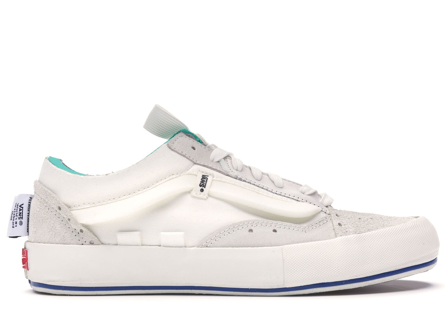 Tenisky a topánky Vans Old Skool Cap Deconstructed Marshmallow Biela | VN0A45K1VRW, 0
