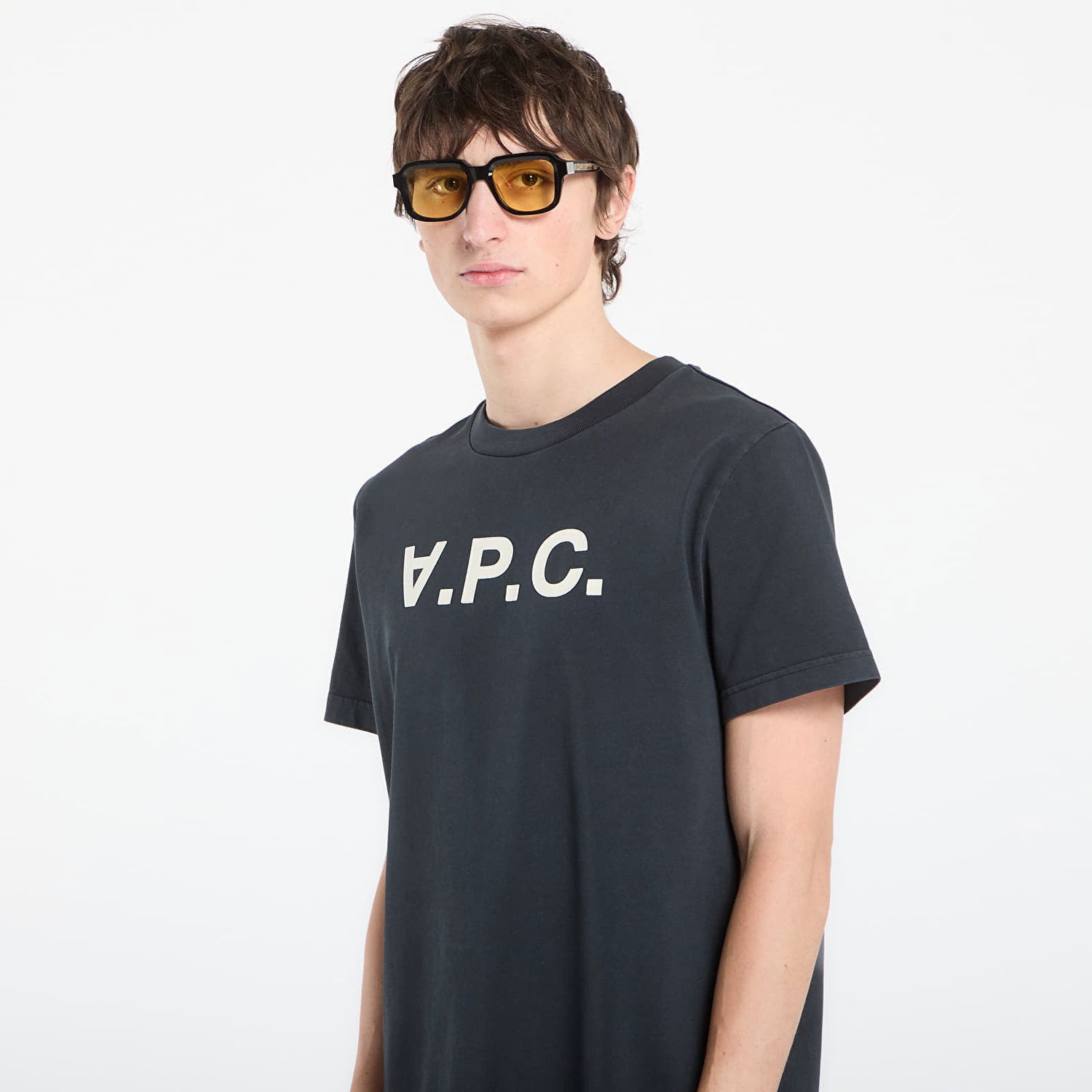 Tričko A.P.C. Standard Brodé Rayé T-Shirt Šedá | COHMB-M26384 TZD, 1
