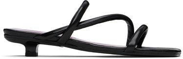 Doplnky BY FAR BY FAR Morena Nappa Leather Heeled Sandals Čierna | MWFHO015CL013BK001PL, 0