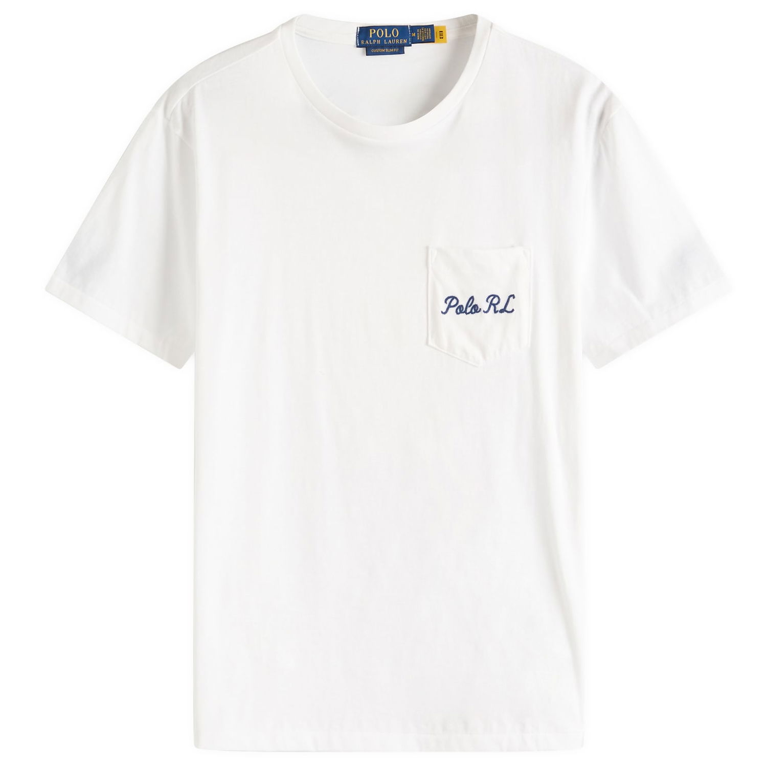 Tričko Polo by Ralph Lauren Ralph Lauren Custom Slim Fit Pocket T-Shirt Biela | 710969631001, 0