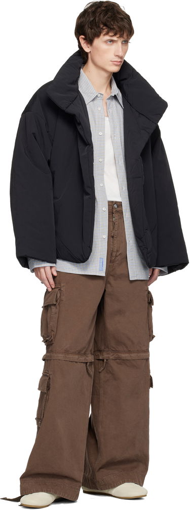 Prešívaná bunda ERL Crinkled Puffer Jacket Čierna | ERL11C001, 3