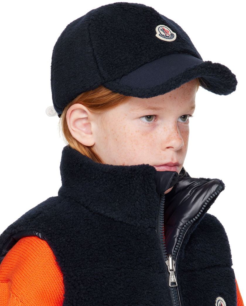 Šiltovka Moncler Kids' Fleece Baseball Cap Modrá | J29543B00024809BY, 1