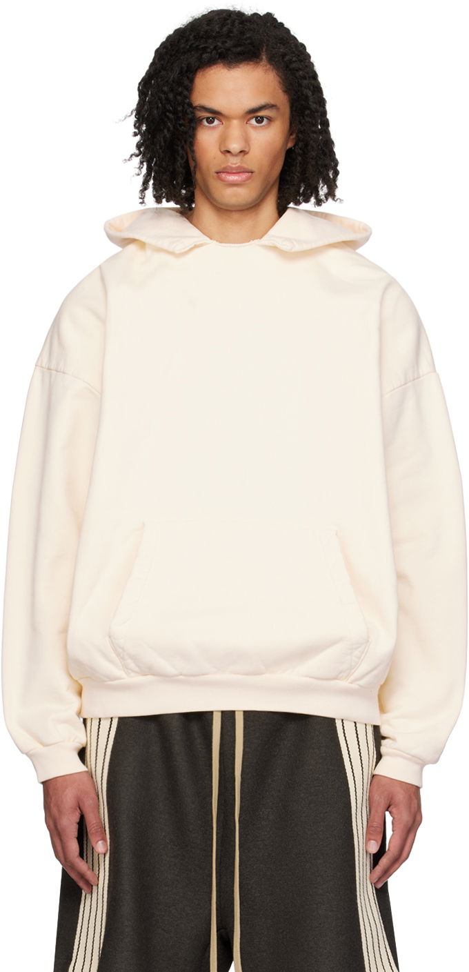 Mikina Fear of God Off-White Patch Hoodie Biela | FG850-060FLC, 0