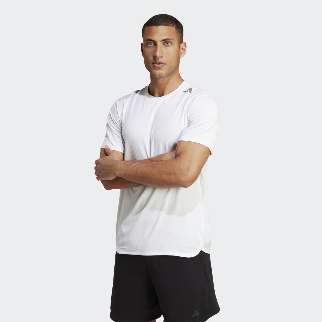 Tričko adidas Performance Designed 4 Training HEAT.RDY HIIT Training Tee Biela | IB9096, 0