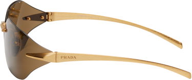 Slnečné okuliare Prada Wrap Around Metal Sunglasses Hnedá | 0PR A55S 8056597958486, 2