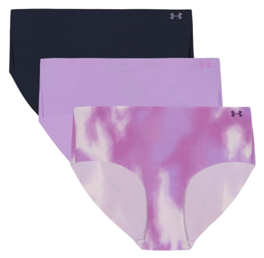 Nohavičky Under Armour Under Armour Solid 3-Pack Hipster Underwear Fialová | 1383896-575, 0