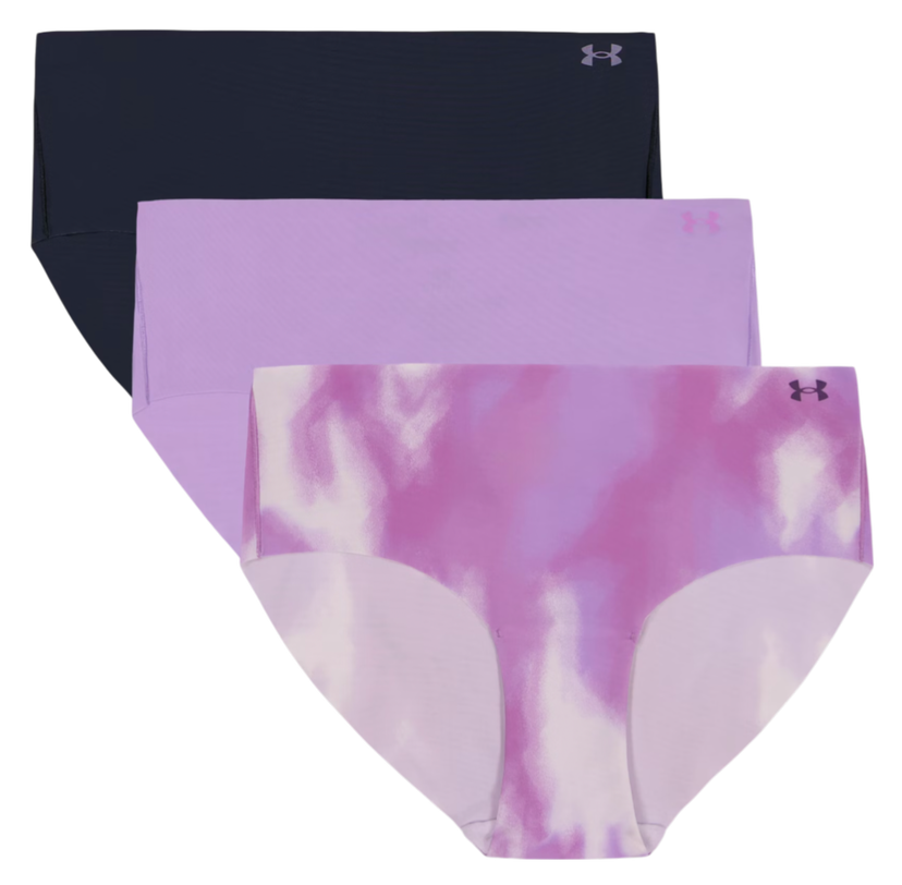 Nohavičky Under Armour Under Armour Solid 3-Pack Hipster Underwear Fialová | 1383896-575