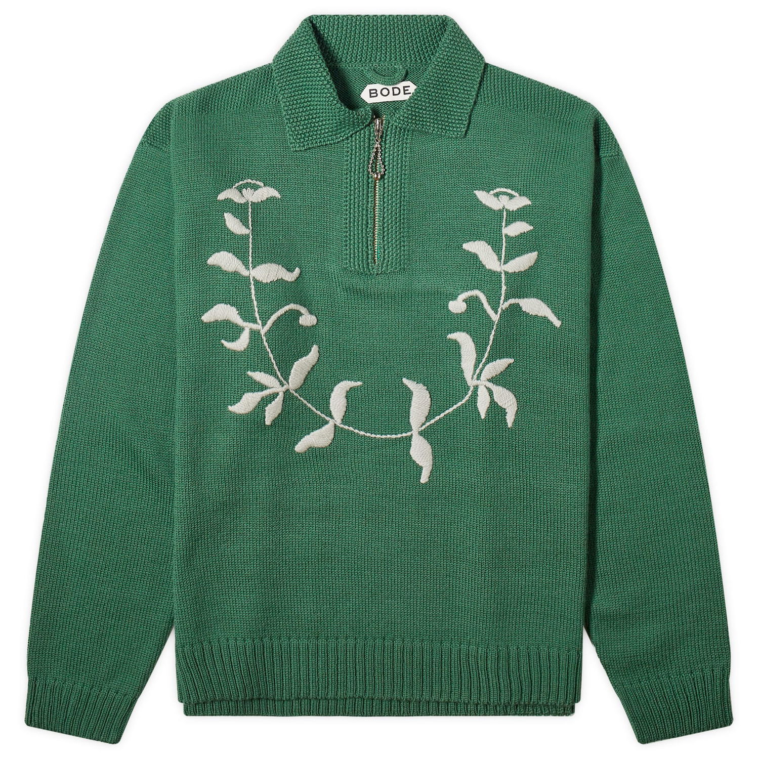 Košeľa Bode Floret Embroidered Knit Zelené | MRS24KT032-GRN, 0