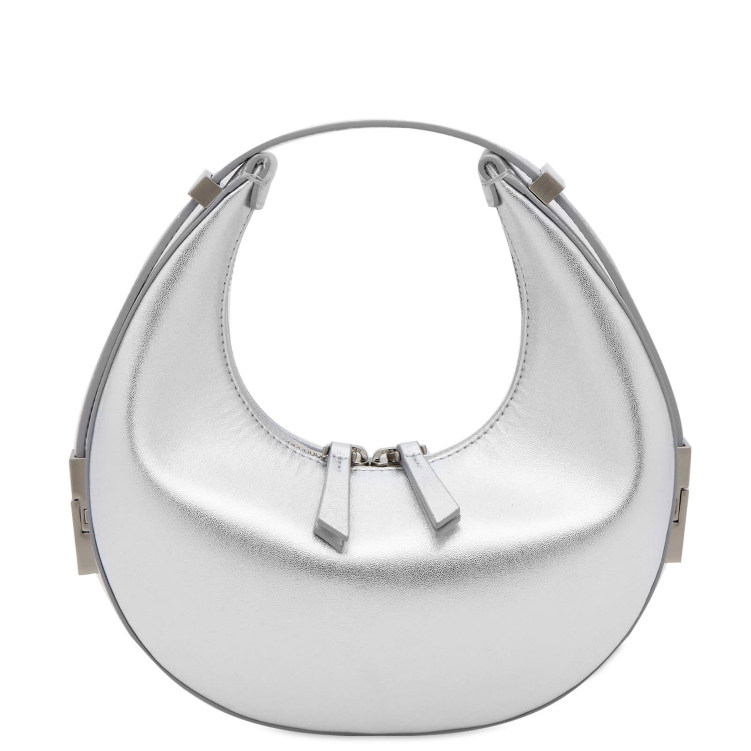 Kabelka OSOI Mini Silver Leather Shoulder Bag Metalická | 23SB030-101-09, 0