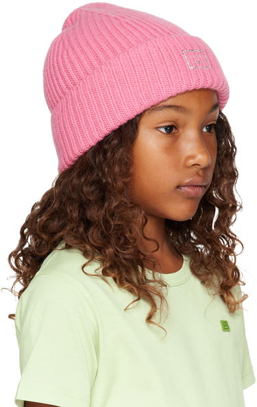 Kulicha Acne Studios Acne Studios Embellished Logo Beanie Ružová | FA-MI-HATS000019, 1