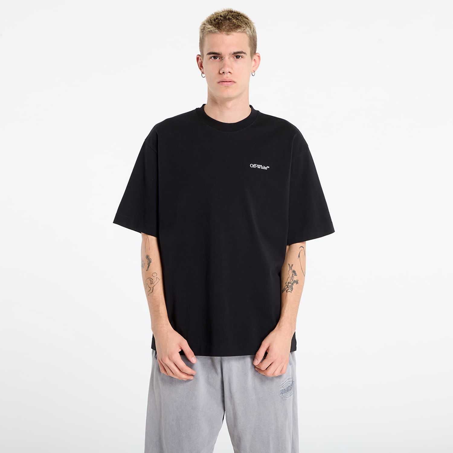 Tričko Off-White Off-White Half Arrow Skate S/S T-Shirt Čierna | OMAA120F25JER0131001, 0