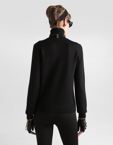 Sveter Dolce & Gabbana Dolce & Gabbana Wool Turtleneck Pullover Čierna | FXW13ZJCVXNN0000, 2