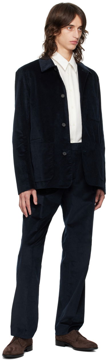 Bunda Paul Smith Paul Smith Spread Collar Corduroy Blazer Navy | M1R-017X-N02065-47, 3