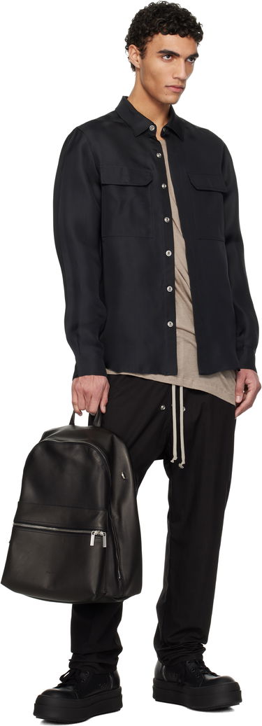 Batoh Rick Owens Rick Owens Hollywood Leather Backpack Čierna | RA01E0671 LCN, 3