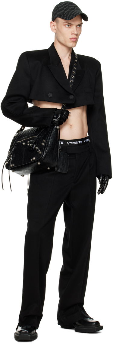 Nohavice VETEMENTS Pleated Trousers Čierna | VL16PA320B, 3