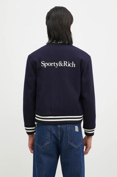 Bomber bunda Sporty & Rich Yankees Serif Varsity Jacket Modrá | OW007505635BL32, 3