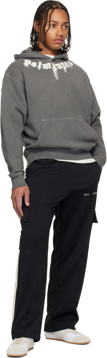 Mikina Palm Angels Neck Logo Regular Hoodie Šedá | PMBB17DF25FLE0030703, 3