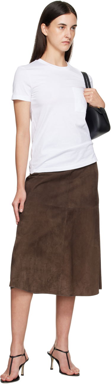 Tričko Max Mara Max Mara Papaia Pocket T-Shirt Biela | 2511941032600, 3