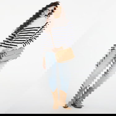 Sveter Tommy Hilfiger Cotton Blend Mock-Neck Long Sleeve English Stripe Sweater Béžová | WW0WW46759 0AI, 3